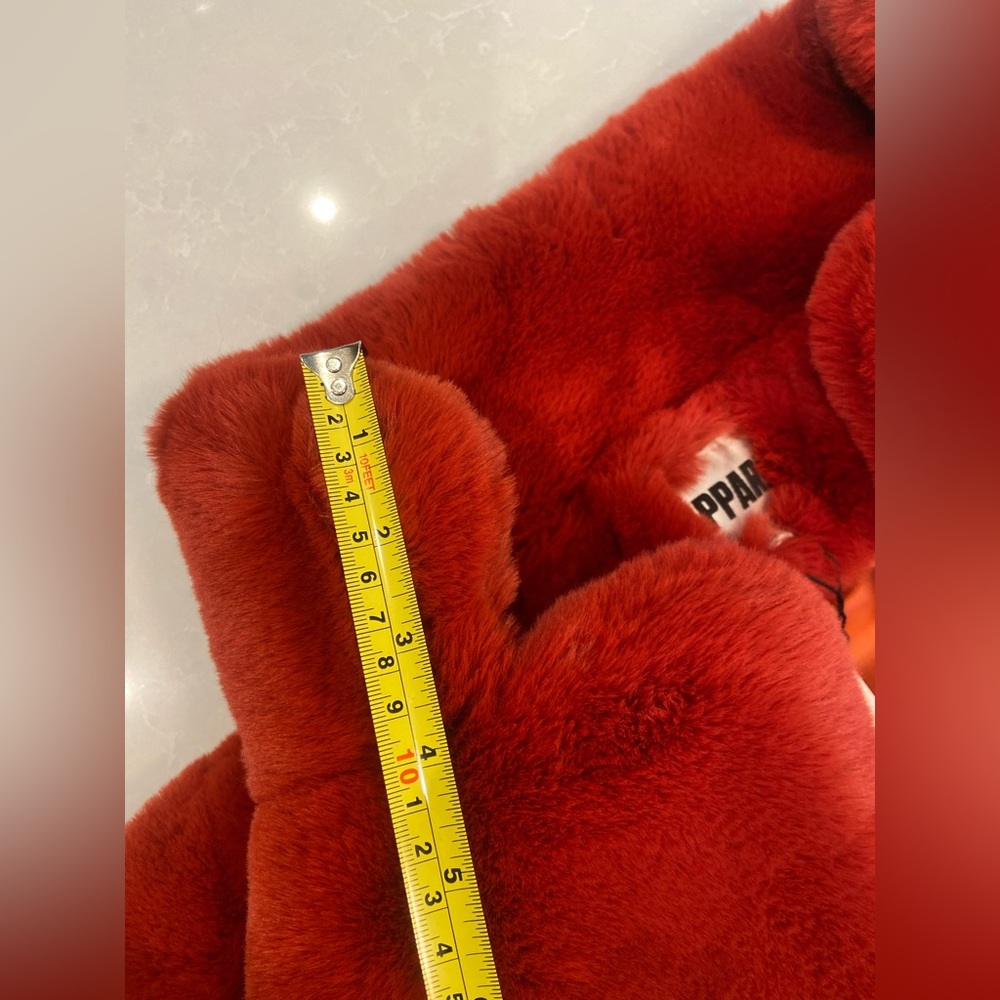 Apparis Sophie Faux Fur Coat Ginger - Picture 12 of 15